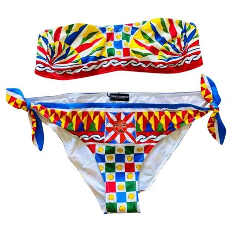 bikini dolce gabbana|dolce and gabbana retro swimsuit.